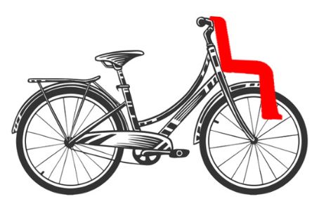 Sillas de bebé delanteras para bicicleta